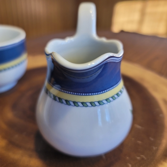 VTG Hutschenreuther Medley German Creamer and Lidded Sugar Bowl - Picture 6 of 13